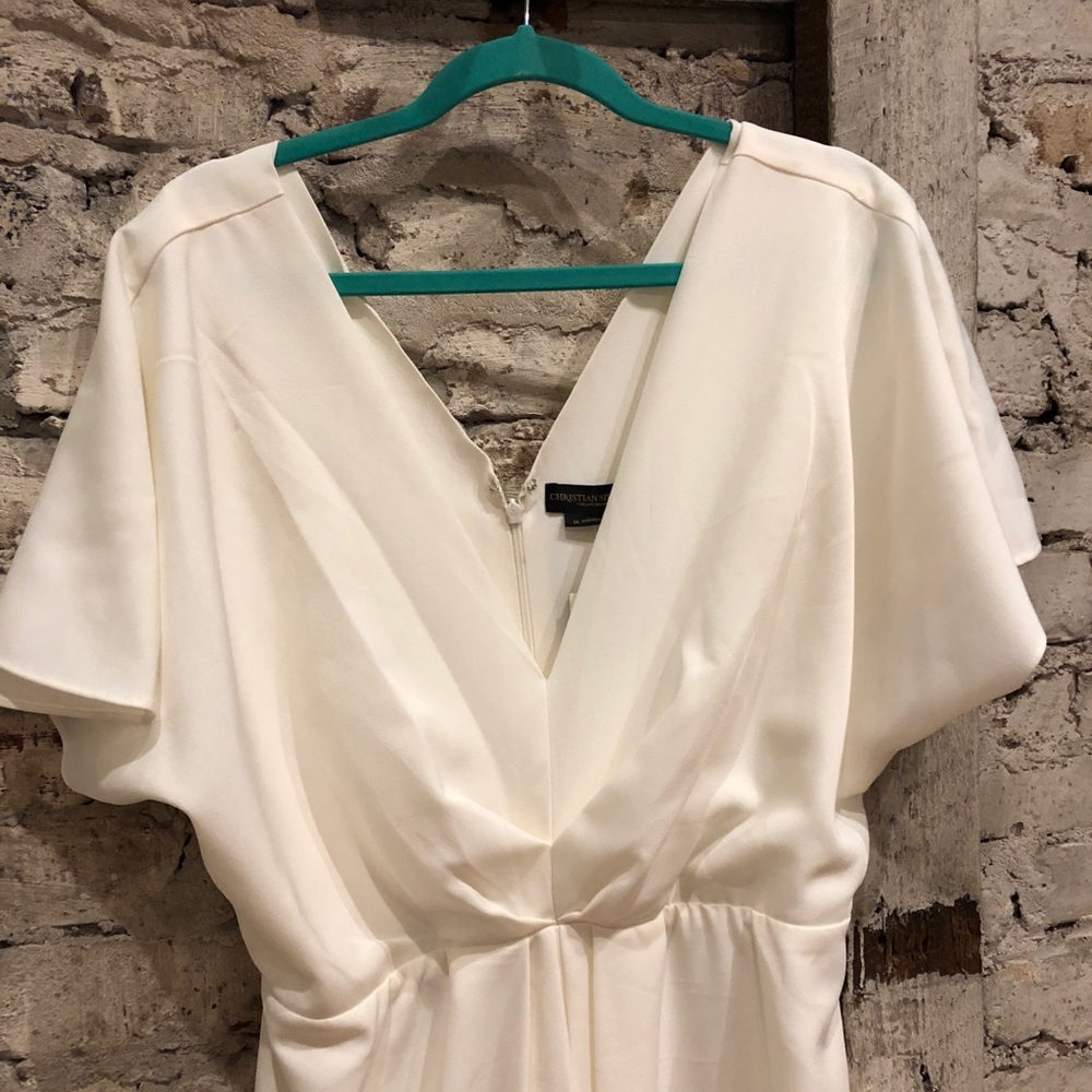 Christian Siriano for Lane Bryant Split White Maxi